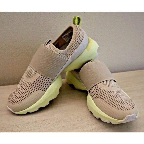 Sorel NL4698 278 Women's Sz 7 Gray/Bolt Green Kinetic Impact Strap Sneakers $140 - Picture 6 of 10